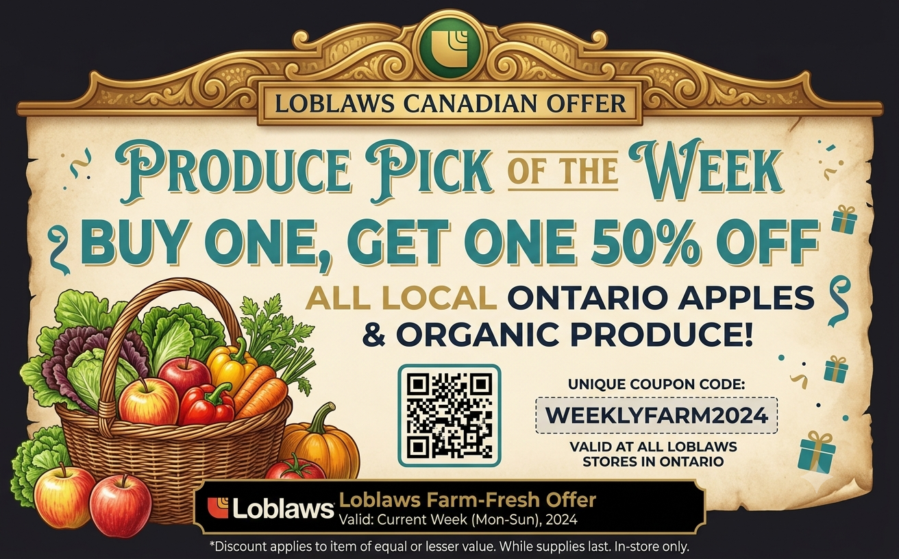 50% OFF all local Ontario apples & organic produce